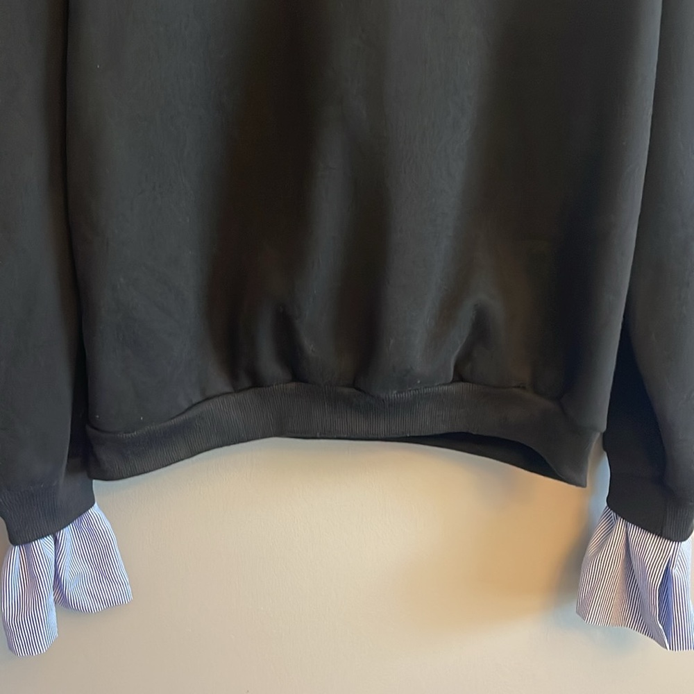 Heavyweight Stretch cotton sweatshirt with cuffs - sz S - Picture 3 of 9